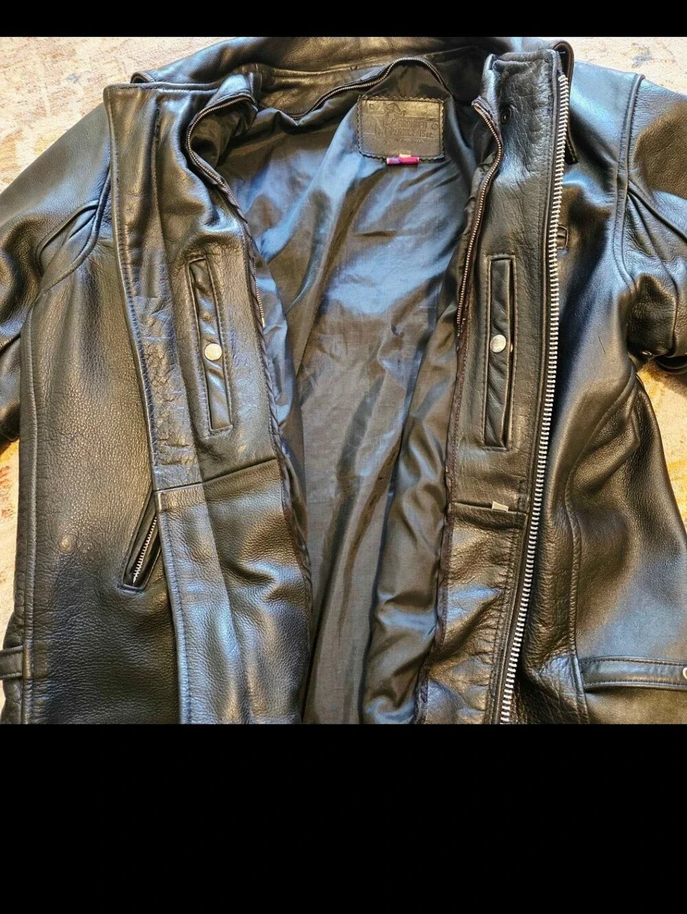 Mens Black Leather Jacket